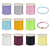 10 Rolls 10 Colors Nylon Chinese Knot Cord NWIR-PH0002-48B-1