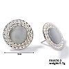 Cute Candy Round Button Cat Eye Stud Earrings for Summer DG6312-2-1