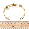 304 Stainless Steel Cuff Bangles for Women BJEW-D345-02G-3