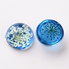 Handmade Glass Flat Back Cabochons GGLA-A004B-20mm-2