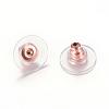 304 Stainless Steel Bullet Clutch Earring Backs STAS-T004-10RG-1