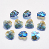 Faceted Glass Rhinestone Charms RGLA-F054-12x12-206PS-1