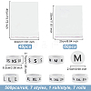 Olycraft 7 Rolls 7 Styles Paper Self-Adhesive Clothing Size Labels Sticker Rolls DIY-OC0004-34-2