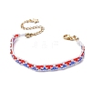 Handmade Glass Seed Beaded Bracelets for Women BJEW-MZ00156-01-3