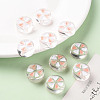 Transparent Enamel Acrylic Beads TACR-S155-005C-6