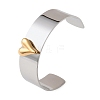 Two Tone 304 Stainless Steel Cuff Bangles BJEW-D465-05B-GP-2