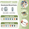 80Pcs Electroplate Transparent Glass Beads EGLA-TA0030-08-4