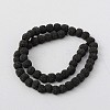 Natural Lava Rock Round Beads Strands X-G587-2-2