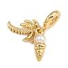 Brass European Dangle Charms KK-N271-30G-1