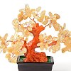 Natural Yellow Quartz Chips Money Tree Bonsai Display Decorations DJEW-B007-08C-2