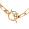 304 Stainless Steel Paperclip Chain Bracelets STAS-P001-59G-3