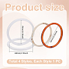 4Pcs 4 Styles Acrylic Bangles for Women BJEW-UN0001-78-3