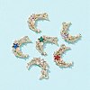 6Pcs 6 Colors Acrylic Rhinestone Pendants FIND-FS0001-39-1-3