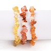 Chips Natural Mixed Stone Stretch Bracelets X-BJEW-JB05644-2