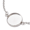 304 Stainless Steel Cable Chain Slider Bracelet Making BJEW-JB12959-03-3