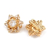 Brass Micro Pave Celar Cubic Zirconia Spacer Bars KK-F910-23G-03-2