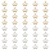 ARRICRAFT 40Pcs 2 Colors Crown Alloy Rhinestone Pendant ALRI-AR0001-01-1