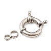 Brass Spring Ring Clasps KK-D407-01P-E-2