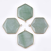 Natural Green Aventurine Pendants G-T112-19B-1