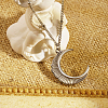 Stainless Steel Moon Pendant Necklace for Women's Daily Wear SO5520-2-1