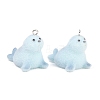 Flocking Opaque Resin Pendants RESI-P053-03B-P-2