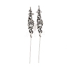 Halloween 316 Stainless Steel Ear Wrap Crawler Hook Earrings AJEW-C044-17B-AS-4