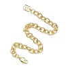 Brass Cable Chain Bracelets BJEW-H537-11G-2