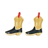 Brass Enamel Pendants KK-C248-05G-01-1