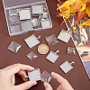 Unicraftale DIY Blank Square Pendant Making Kit FIND-UN0002-48-4