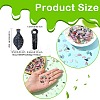Acrylic Leaf Charms OACR-CJC0020-03-2