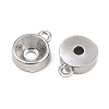 304 Stainless Steel Charm Rhinestone Settings SA-CBAC865-01C-P-2