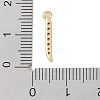 Rack Plating Brass Micro Pave Clear Cubic Zirconia Pendants KK-A224-03H-G-3