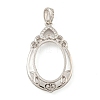 925 Sterling Silver Pendant Cabochon Settings STER-B005-24P-1