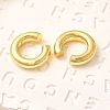 Rack Plating Brass Ring Cuff Earrings for Women EJEW-H135-01G-02-5