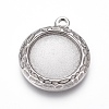 Tarnish Resistant 304 Stainless Steel Pendant Cabochon Settings STAS-G214-07P-1