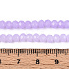 Baking Paint Imitation Jade Glass Bead Strands LS-DGLA-A034-J8MM-A50-4