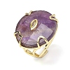 Natural Amethyst Cuff Rings GG-CBA5FCC-02G-05-4