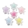 Frosted Transparent Acrylic Beads OACR-A032-13C-1