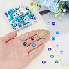 100Pcs 5 Colors Handmade Evil Eye Lampwork Beads LAMP-SP0001-04A-3