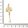 Brass Micro Pave Cubic Zirconia Big Pendants X1-KK-B147-04G-06-3
