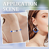 3 Strands Two-Tone Crackle Baking Paint Transparent Glass Beads Strands CCG-SP0001-01B-6