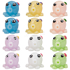 36Pcs 6 Colors Mini Resin Octopus Ornaments CRES-SC0002-70-1