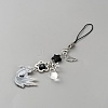 Fish Alloy Acrylic Mobile Straps HJEW-WH0036-125D-2