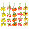 5Pcs 5 Styles Foam Imitation Fruits DIY-PH0036-41-1
