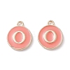 (Defective Closeout Sale Border damaged) Golden Plated Alloy Enamel Charms LS-ENAM-XCP0001-20O-2