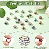 50Pcs Large Hole Flower Pattern Resin European Beads OPDL-YW0001-11-3