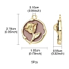 5Pcs Rack Plating Alloy Enamel Pendants ENAM-YW0002-45-3