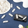 Spritewelry 100Pcs 3-Hole Iron Grade A Rhinestone Bridge Spacers RB-SW0001-02-15