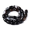 Dyed Natural Banded Agate Beads Strands G-T144-44A-2