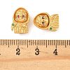 Brass Micro Pave Cubic Zirconia Beads KK-K364-48G-3